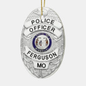 Ferguson-politiebadge Keramisch Ornament (Links)