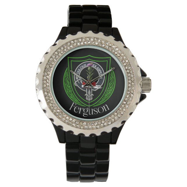 Ferguson Schotse Clan Crest Horloge (Voorkant)