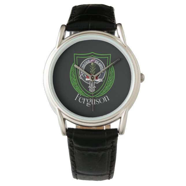 Ferguson Schotse Clan Crest Horloge (Voorkant)