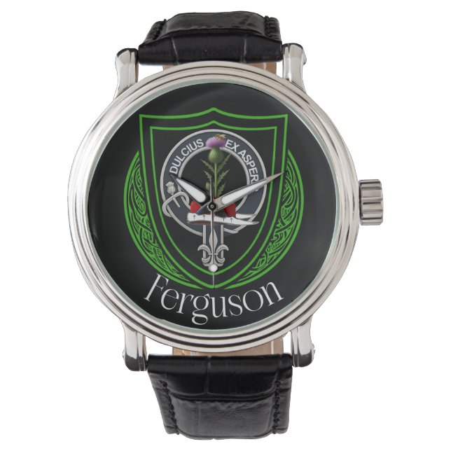 Ferguson Schotse Clan Crest Horloge (Voorkant)