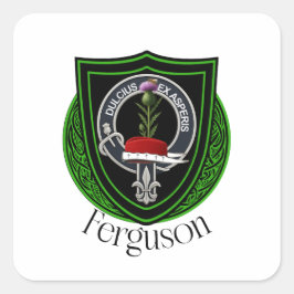 Ferguson Schotse Clan Crest Vierkante Sticker