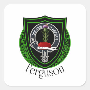 Ferguson Schotse Clan Crest Vierkante Sticker