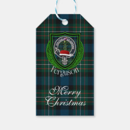 Ferguson Schotse Clan Tartan & Wapen Cadeaulabel