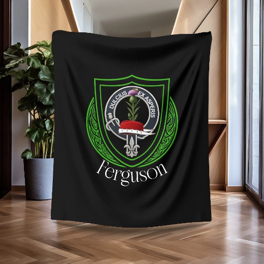 Ferguson Scottish Clan Crest Fleece Deken