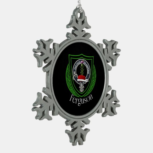 Ferguson Scottish Clan Crest Tin Sneeuwvlok Ornament (Links)
