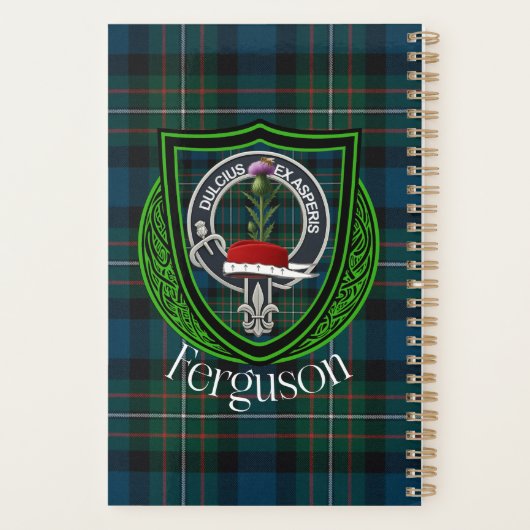 Ferguson Scottish Clan Tartan & Crest Planner (Achterkant)