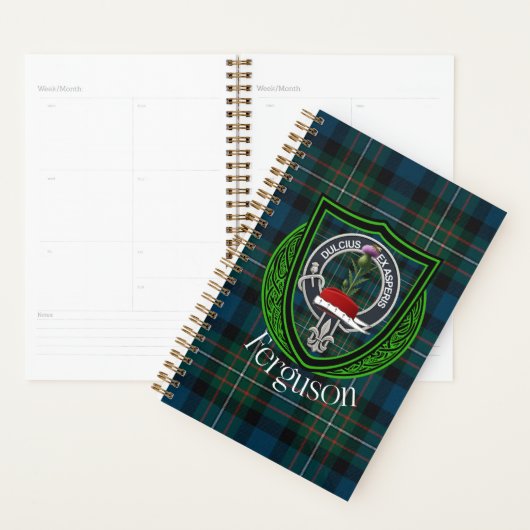 Ferguson Scottish Clan Tartan & Crest Planner (Display)