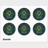 Ferguson Scottish Clan Tartan & Crest Ronde Sticker (Vel)