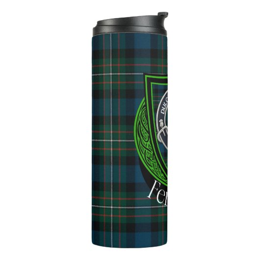 Ferguson Scottish Clan Tartan & Crest Thermosbeker (Gedraaid links)