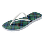 Ferguson Tartan Green en Blue Pset Teenslippers (Schuin)