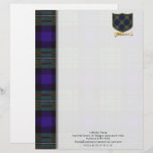 Ferguson tartan-ontwerppapier gepersonaliseerd briefhoofd (Voorkant / Achterkant)