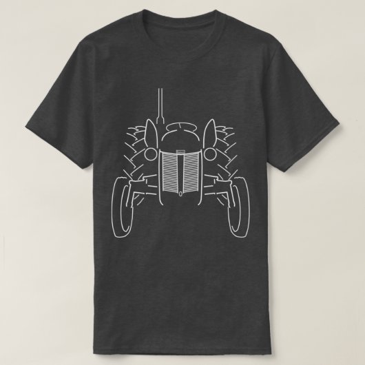 Ferguson TE20 tractor witte afbeelding 1950 T-shirt (Design voorkant)
