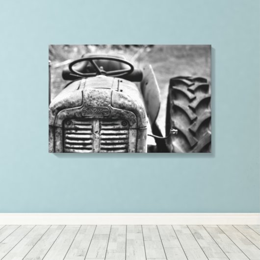  Ferguson Tractor Canvas Afdruk (Insitu (Houten vloer))