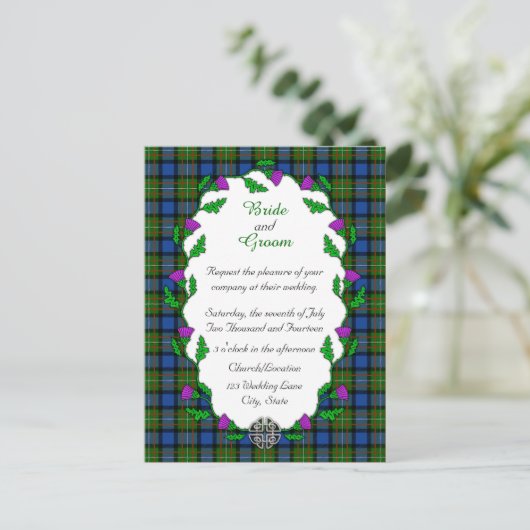 Fergusson Celtic Wedding Briefkaart (Staand voorkant)