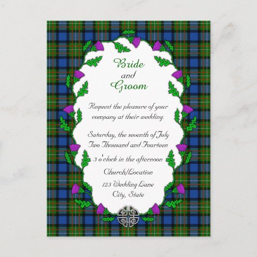Fergusson Celtic Wedding Briefkaart (Voorkant)