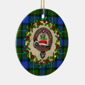 Fergusson Clan Badge & Tartan Persoonlijke mas Keramisch Ornament (Rechts)