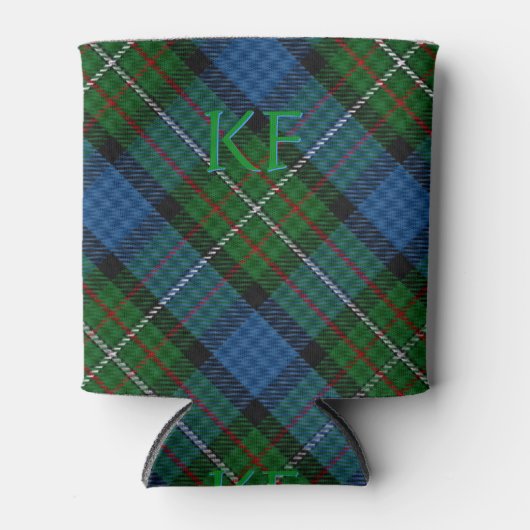 Fergusson Officiële Tartan met monogram / initiale Blikjeskoeler (Voorkant)