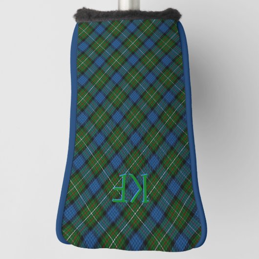 Fergusson Officiële Tartan met monogram / initiale Golfheadcover (Draai 90)
