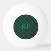 Fergusson Officiële Tartan met monogram / initiale Pingpongbal (Voorkant)
