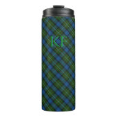 Fergusson Officiële Tartan met monogram / initiale Thermosbeker (Voorkant)