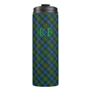 Fergusson Officiële Tartan met monogram / initiale Thermosbeker