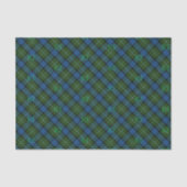 Fergusson Officiële Tartan met monogram / initiale Tissuepapier (Voorkant)