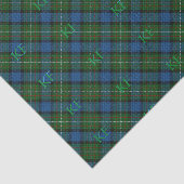 Fergusson Officiële Tartan met monogram / initiale Tissuepapier (Detail)