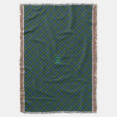 Fergusson Officiële Tartan met monogram / naam Deken (Voorkant Verticaal)