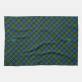 Fergusson Officiële Tartan met monogram / naam Theedoek (Horizontaal)