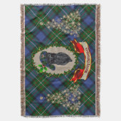 Fergusson Scottie Dog Kerstmis Throw Blanket Deken (Voorkant Verticaal)