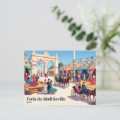 Feria de Abril Sevilla Spanje Briefkaart (Staand voorkant)