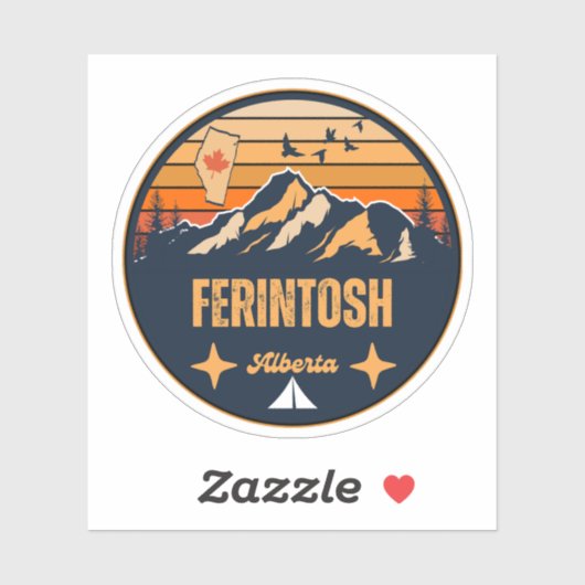 Ferintosh, Alberta Sticker (Vel)