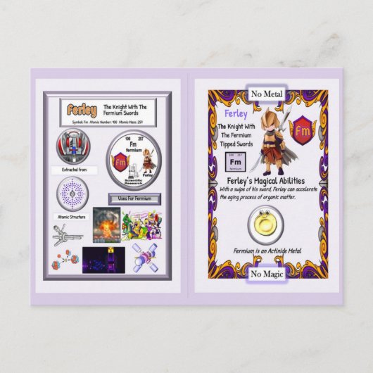 Ferley - Ridder Fermium Zwaarden Briefkaart (Voorkant)