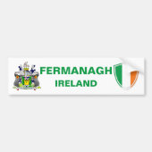 Fermanagement Ireland Crest en Irish Flag Bumpersticker (Voorkant)