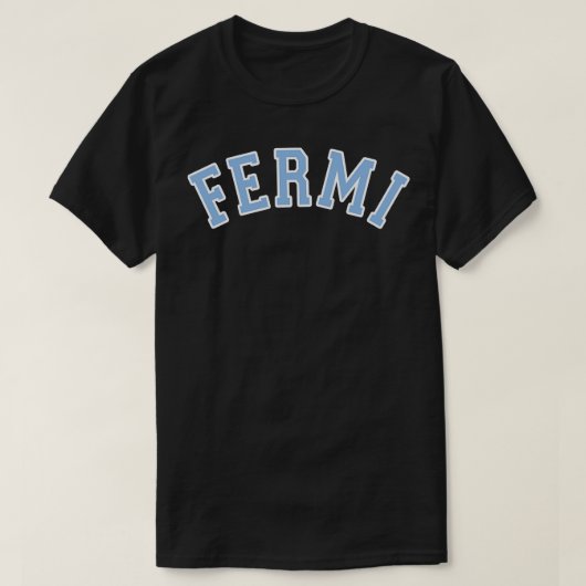 FERMI Blue Curved TShirt (Design voorkant)