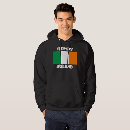 Fermoy, Ierland met Ierse vlag Hoodie (Voorkant volledig)