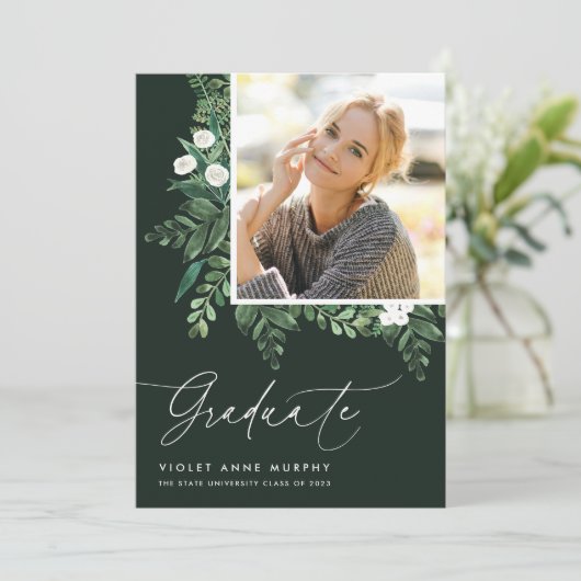 Fern | Aankondiging foto-Afstuderen (Staand voorkant)