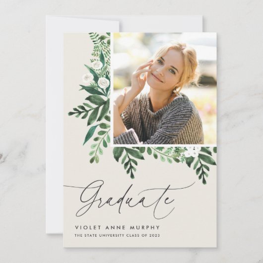 Fern | Aankondiging foto-Afstuderen (Voorkant)