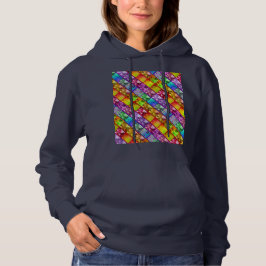Fern and Ivy (Diag) Art Photo Series Hoodie Navy