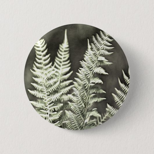 Fern Artistic Abstract Ronde Button 5,7 Cm (Voorkant)