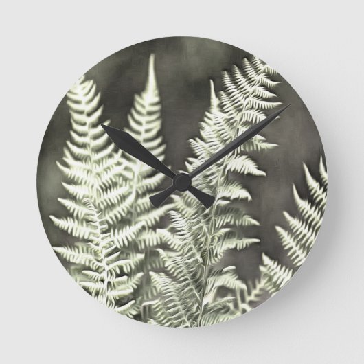 Fern Artistic Abstract Ronde Klok (Voorkant)