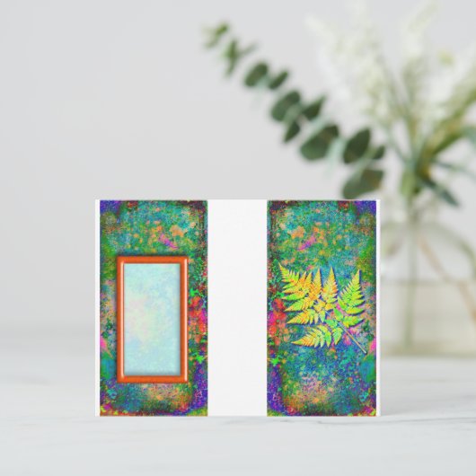 Fern Bagagelabel Briefkaart (Staand voorkant)