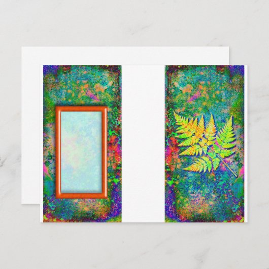 Fern Bagagelabel Briefkaart (Voorkant / Achterkant)