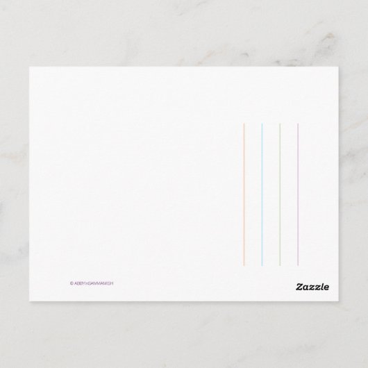 Fern Bagagelabel Briefkaart (Achterkant)