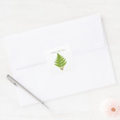Fern Betekenis Vierkante Sticker (Envelop)