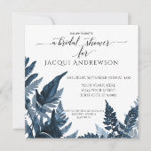 Fern Botanical Vrijgezellenfeest Cornflower Sky Bl Kaart (Voorkant)