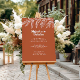 Fern Botanisch Bos Signature Dranken Menu Poster