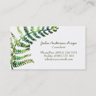 Fern Business Card Visitekaartje