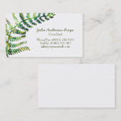 Fern Business Kaart Visitekaartje (Voorkant / Achterkant)