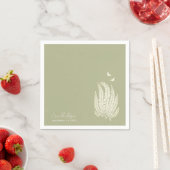 Fern & Butterflies | Weddenschappen — Napkins Servet (Insitu)